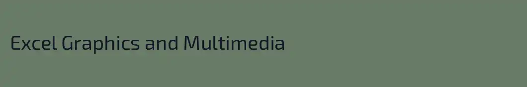 Excel Graphics and Multimedia